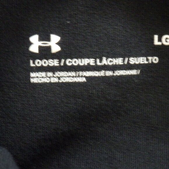 Under Armour Mens Polo Golf Short Sleeve Shirt Black Size Large Loose Fit Sporty - Picture 4 of 6